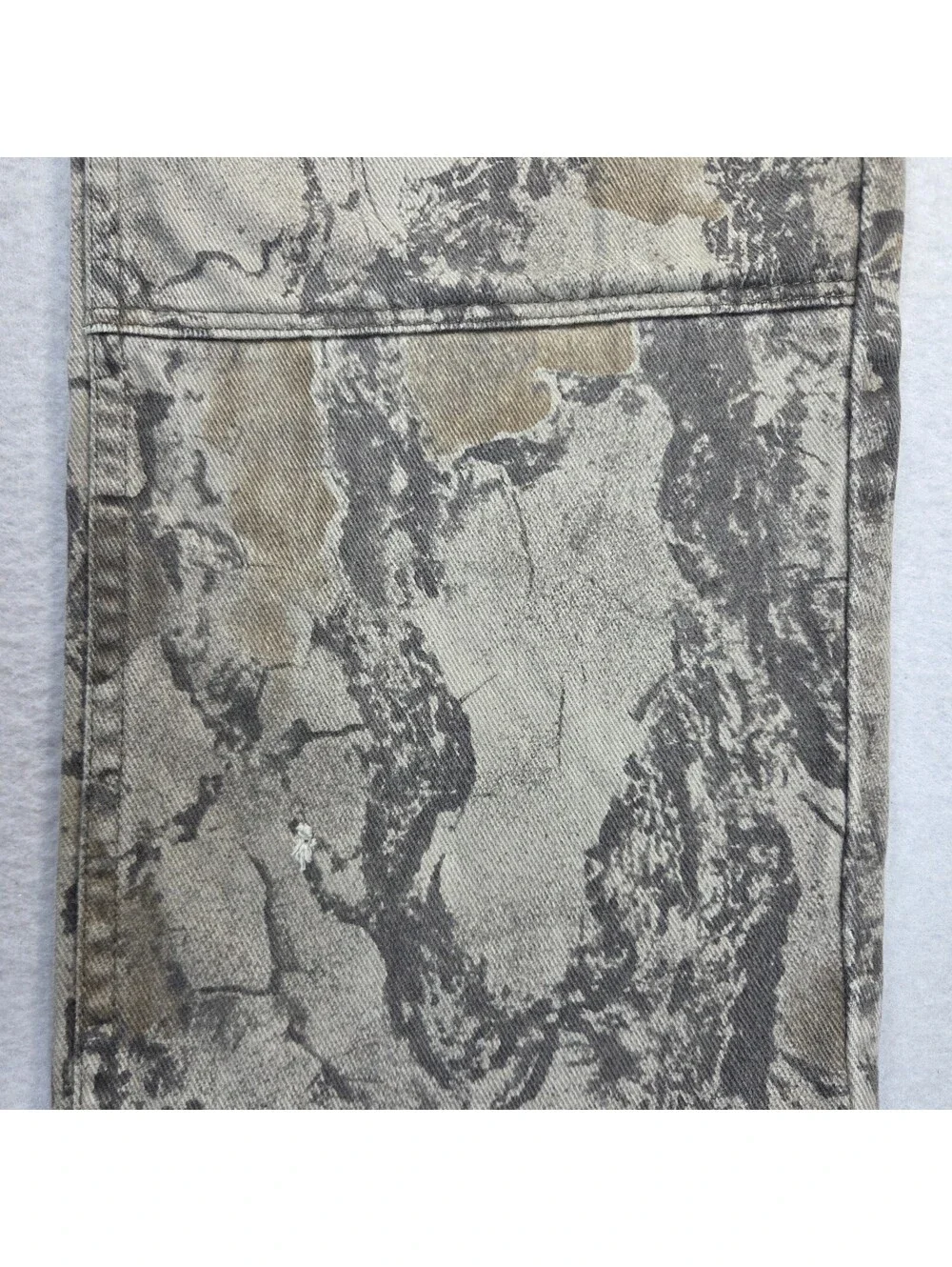 Vtg Wrangler Mens Outdoor Natural Camouflage Jeans Double Knee 32x30 100% Cotton